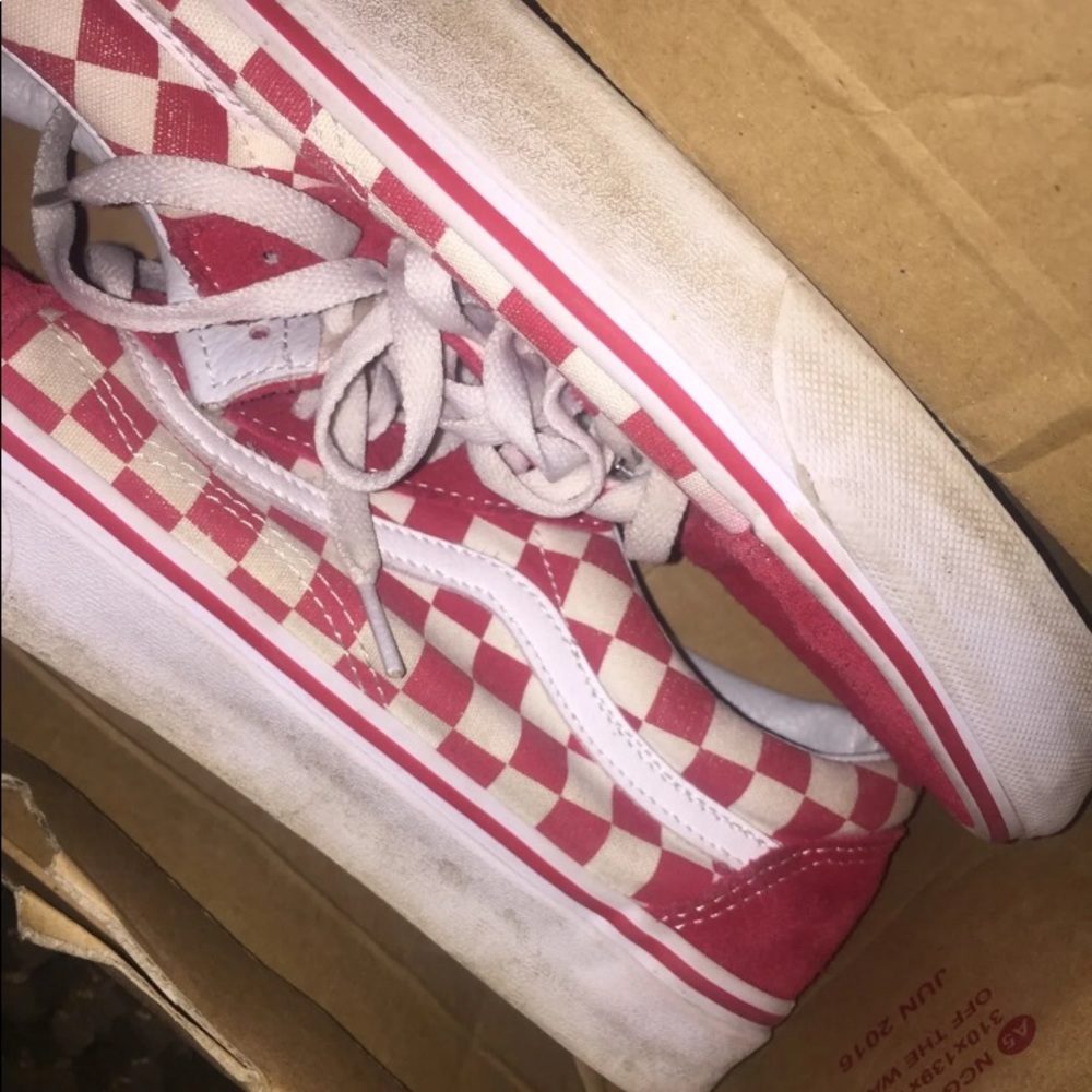 Red Checkered vans